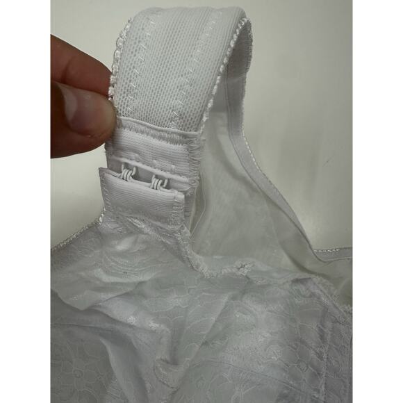Instant Shaping Bra Size 42DD White Front Clasp Full Figure No Wire 1628 NWTs - Picture 3 of 10